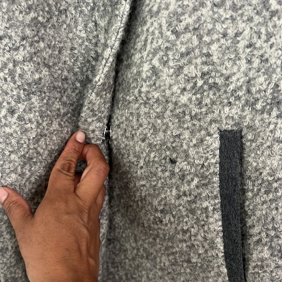 SOIA & KYO gray coat with hood size XS - Picture 4 of 9